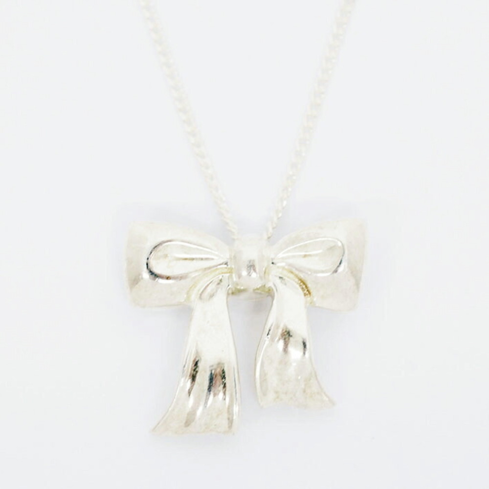 Tiffany ribbon motif silver